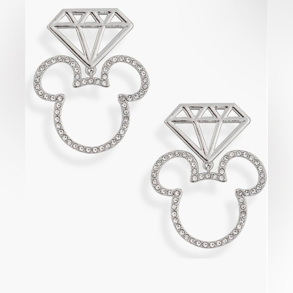 Baublebar x Disney Mickey Mouse Diamons Outline Drop Earring